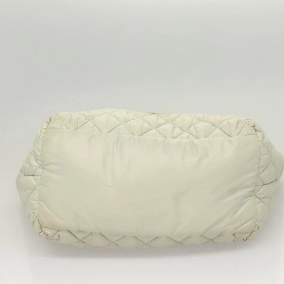 CHANEL Cococoon Hand Bag Nylon Gray Silver CC - Picture 5 of 16